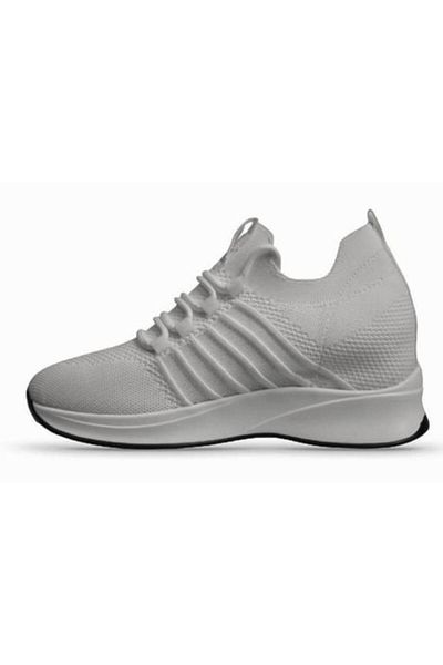 M.P. M.p 241-1669 Pantofi sport cu șireturi pentru femei cu talpă cu pană albă