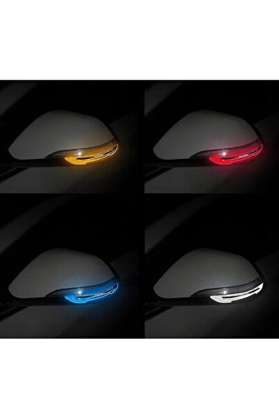 Genel Markalar Araba Aynası Koruyucu Reflektörlü Şerit Sarı 2 Adet