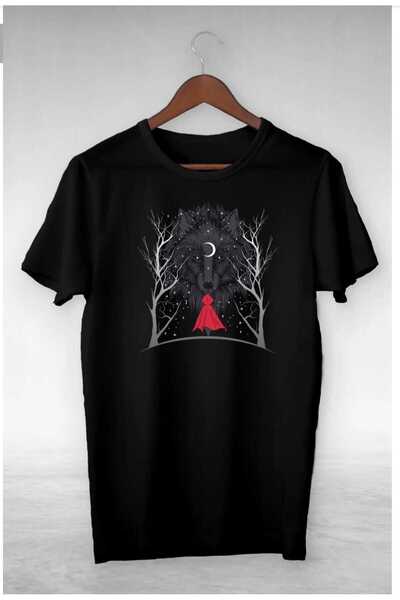 PERISENSE Tricou supradimensionat unisex, pentru bărbați, cu design de lup di...