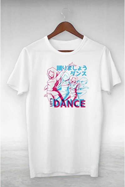 PERISENSE تي شيرت كبير الحجم مطبوع عليه رقص متعدد للجنسين للنساء والرجال