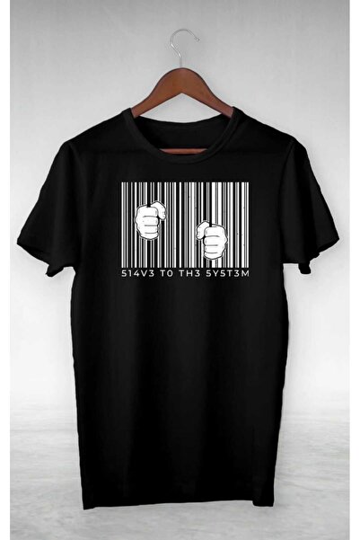 PERISENSE للجنسين النساء الرجال الحديد مسمار تصميم مطبوعة تي شيرت كبير الحجم