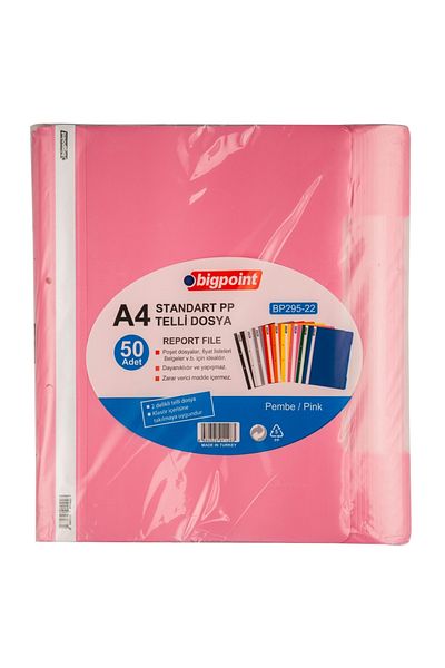 Bigpoint Ring Binder Pink 100 Pack