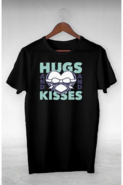 PERISENSE Tricou supradimensionat unisex, femei, bărbați, îmbrățișat și sărut