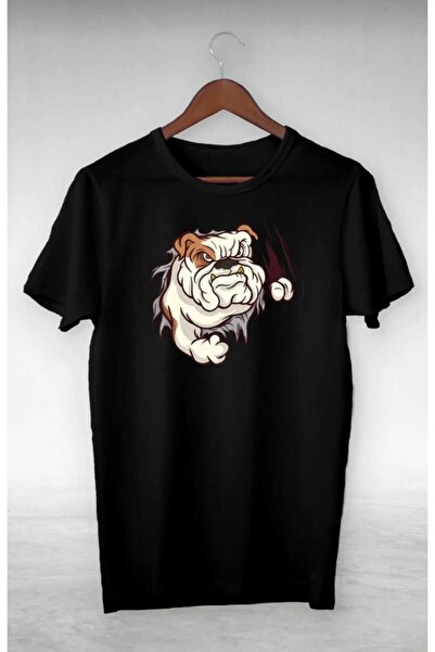PERISENSE Tricou oversize cu imprimeu Angry Dogman, unisex, femei, bărbați