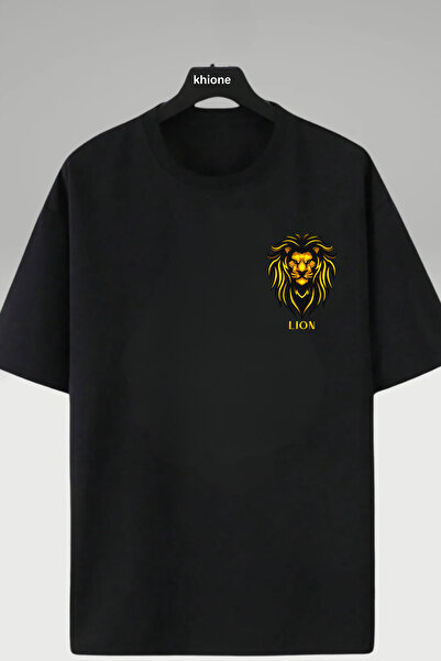 Khione Μπλουζάκι Unisex Lion Printed 100% βαμβάκι