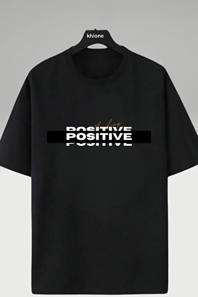 Khione تي شيرت قطن 100% مطبوع بشكل إيجابي للجنسين