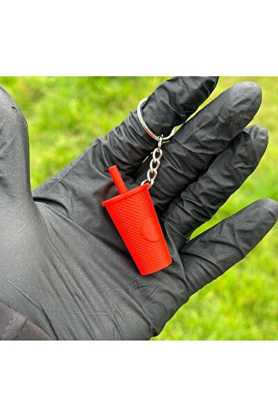 3dbaydesign Roșu Drăguț Breloc Cană de Cafea