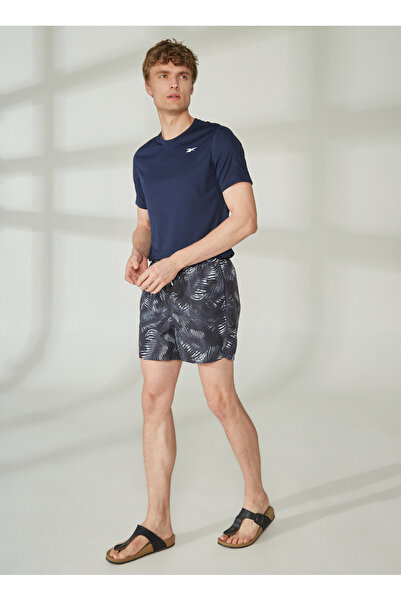 Only & Sons Normal Lacivert Erkek Şort ONSTED LIFE SWIM SHORT LEAFES AOP
