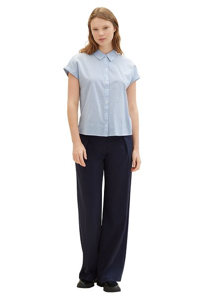 Tom Tailor Denim смугаста сорочка з коротким рукавом