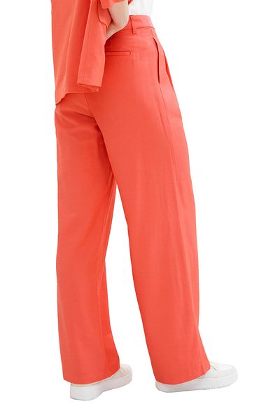 Tom Tailor Denim Hose mit weitem Bein und Falten
