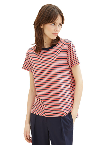 Tom Tailor Denim φαρδύ T-Shirt με ψηλά-χαμηλά