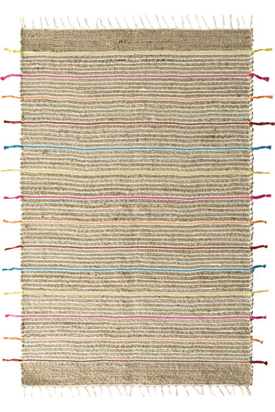Cool Halı Vime 05 Natural Multi Jüt Halı Yolluk El Dokuma Jüt Kilim Hasır Hal...