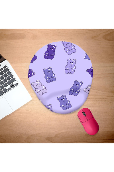 UcuruStore Suport pentru mouse Tiny Jelibon Bears cu suport pentru încheietur...