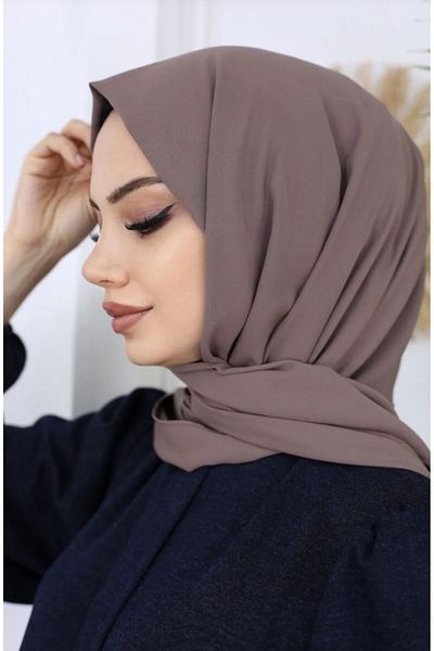 NEWSTORE Копринен шал Хиджаб Мадина от тъмна норка