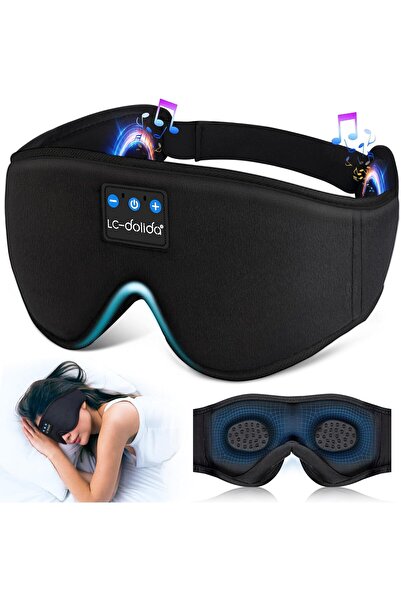 LCDolida LC-dolida 3D Uyku Maskesi - Bluetooth Kablosuz Müzik - Siyah