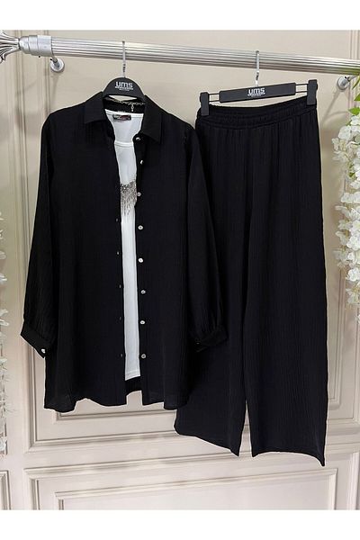 YEDİLALE JANJAN CREPE PANT SET