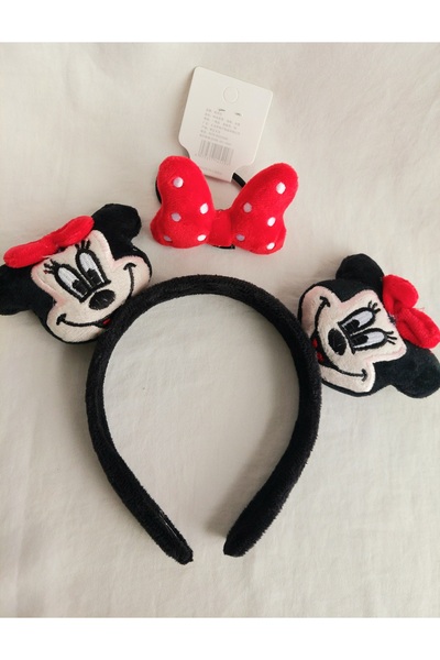 Beyaz Dükkan مجموعة إبزيم مطاطي على شكل تاج ميكي مكونة من قطعتين من وايت دوغان