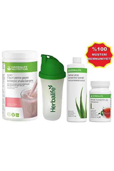 Herbalife Shake Ahududu Shake Aloe Konsantre İçecek Klasik 50 gr Çay Shaker