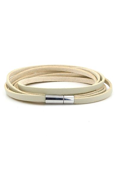 Solfera Kren Color Leather Double Row Wrap Men's Bracelet M049H