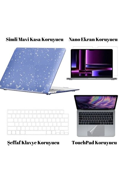 Nezih Case Macbook Air 13.6 M2 A2681 / M3 A3113 / M4 A3240 Uyumlu 360 Derece ...