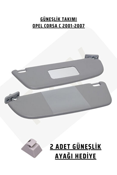 FZW Set parasolar interior OPEL CORSA C (2 piese cu suporturi cadou) Compatib...