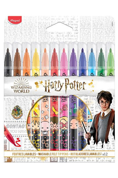 Maped Harry Potter Fiber Uçlu Yıkanılabilir Keçeli Kalem 12'li