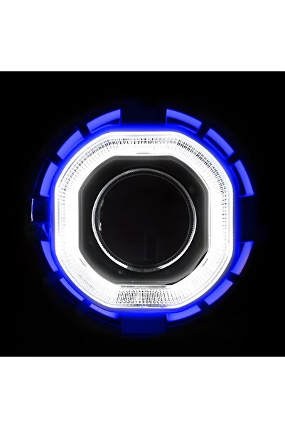 OFFICIALLED 2.5 Mavi Çift Angel bi-xenon mercek Uyumlu