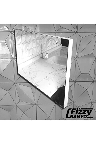 Fizzy 50x69 cm Düz Banyo ve WC Aynası Beyaz