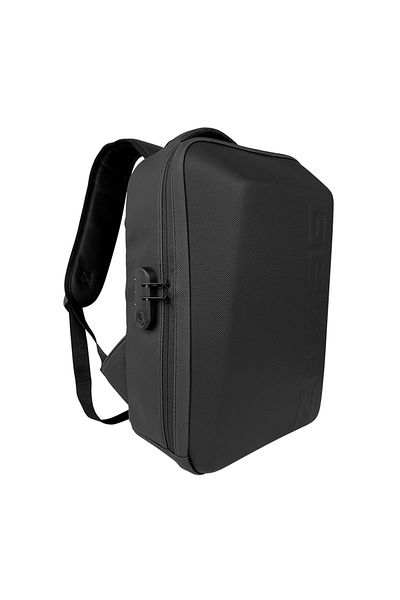 GEARZ GZ-110SD Shell 15.6" Laptop Backpack Faux Leather Waterproof (Usb+Password Lock)