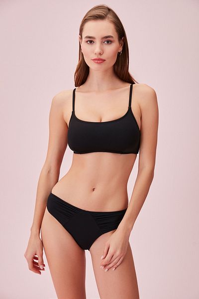 SUWEN Schlichtes Bralette-Bikinioberteil