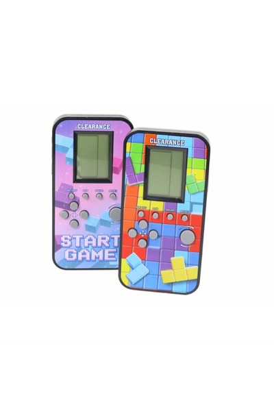 nextbuy Elektronik Mantık Oyunu Nostaljik Tetris Telefon Görünümlü Gameboy Zeka Oyuncağı Pilli El Atarisi