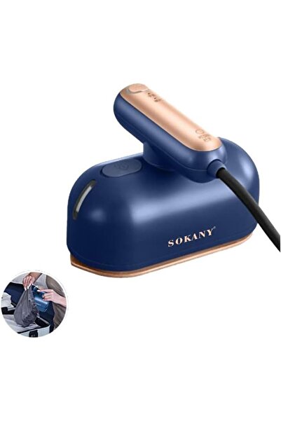 SOKANY SK-3064 1000W Seyahat Ütüsü, Mini Buharlı Ütü, 70 ml Su Tankı, Torba Dahil, Seyahat İçin Uygun
