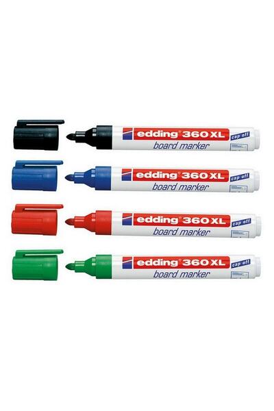 Edding 360 Beyaz Tahta Kalemi 4 Ana Renk