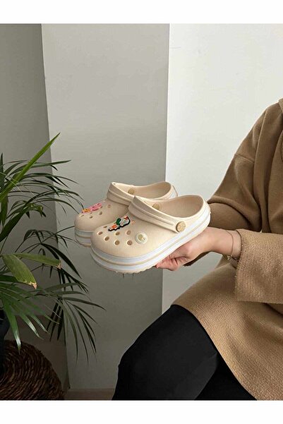 Behtah Kundura Unisex Çoçuk Anatomik Taban Kaydırmaz Taban 2 Adet Karma Süs Hediyeli