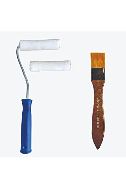 Cadence Boya İz Bırakmayan İpek Fırça Parmak Kadife Rulo Fırça Seti 10cm