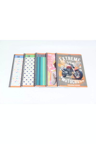 Gıpta Orange Book Spiral Offset Pp Notebook (A4) 120 Sheets (Checked)