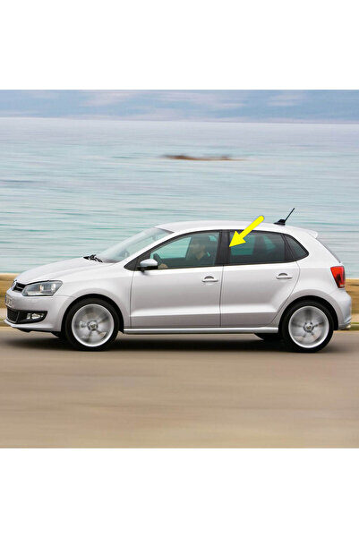 Bisra VW Polo 2010-2014 Sol Kapı Orta B Direği Kaplaması Siyah 6R4853289A