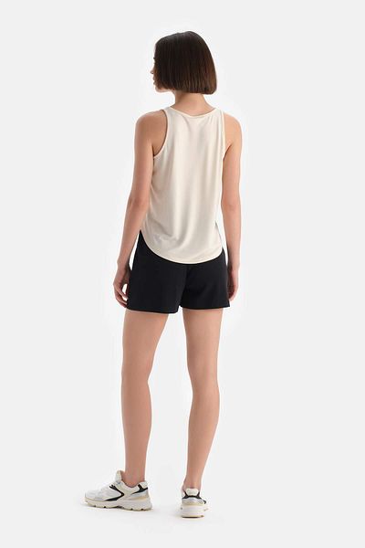 Dagi Ärmelloses Tanktop aus Modal in Ecru für Damen