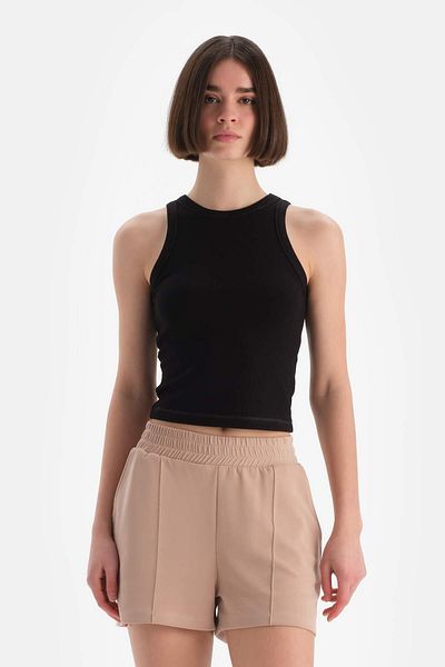 Dagi Schwarzes ärmelloses Camisole-Tanktop für Damen