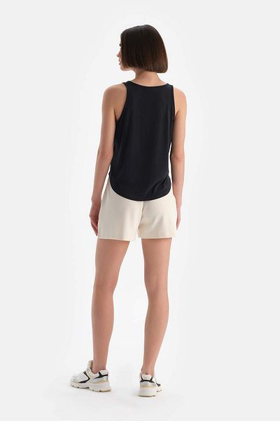 Dagi Gerippte Modal-Shorts für Damen in Ecru