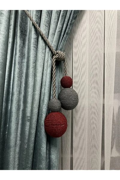 devirhesapdevri Umay's Colors Cord Wrap from Workshop Special Background Curtain Tie Curtain Accessory 4 Balls