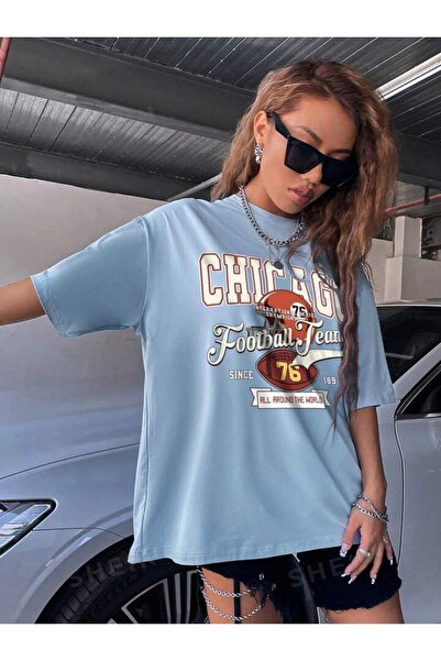 BENROMA Μπλουζάκι με στάμπα Chicago Oversize Unisex