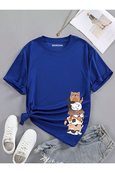 BENROMA Kedi Baskılı Çocuk Tişört