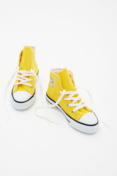 Tonny Black Children's Unisex Yellow Comfortable Fit Lace-up Long Sneakers