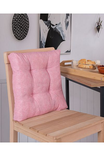 Misev Pink Fluffy Chair Cushion