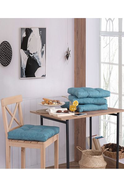 Misev Green Fluffy Chair Cushion
