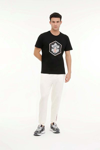 lumberjack ML WOOD 11URB343-067 4FX T-SHIRT - ΜΑΥΡΟ - XL - ST07320-BLACK-XL