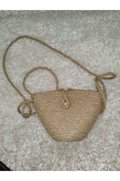 karelim home Çapraz askı kadın kol çantası mini çanta kadın hasır çanta boy 2...