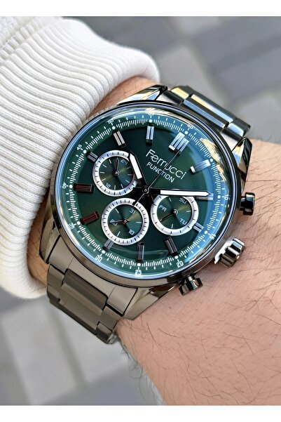Ferrucci Function FCF.03299FM.04 Çelik Kordon Erkek Kol Saati