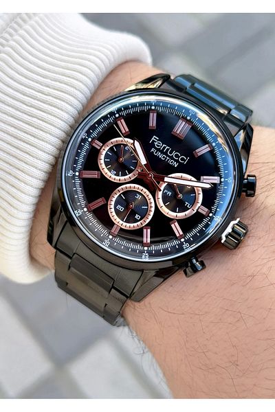 Ferrucci Function FCF.03299FM.03 Steel Cord Men's Wrist Watch